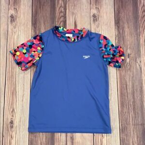 Speedo Girls Patterned Swim Shirt